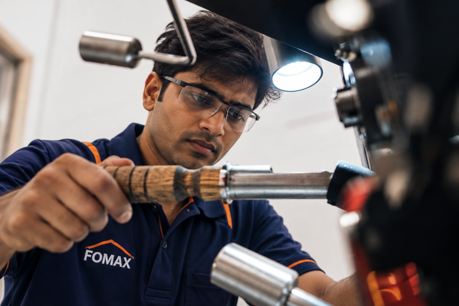 Indian electrician providing power backup service