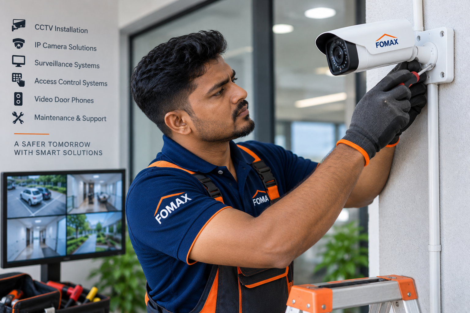 Indian CCTV Security Technician